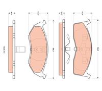 BRAKE PAD SET DISC BRAKE GDB4091 FOR CHRYSLER VOYAGER/IV/Mk/III/GRAND/VAN NEW