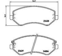 BRAKE PAD SET DISC BRAKE FOR JEEP CHEROKEE/LIBERTY CHRYSLER VOYAGER/IV/Mk/III