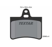 Textar 2330501 Rear Disc Brake Pad Set Fits Citroen