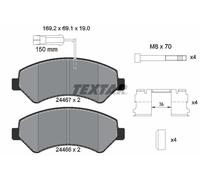 Genuine OE Textar Brake Pads Full Set Of 4 Front 2446701