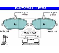 ATE 13.0470-2892.2 Brake pad set