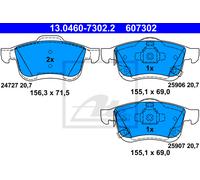 ATE 13.0460-7302.2 Brake pad set