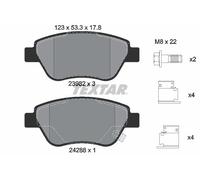 Textar 2398202 Front Axle Disc Brake Pad Set Fits Fiat Opel Vauxhall