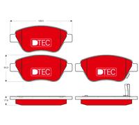 Brake Pad Set, disc brake for FIAT OPEL VAUXHALL:ADAM,PANDA,CORSA D,DOBLO MPV