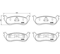 BRAKE PAD SET DISC BRAKE FOR FORD USA EXPLORER/SUV ESCAPE MERCURY 4.0L 6cyl 2.5L