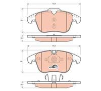 Brake Pad Set, disc brake for FORD AUSTRALIA JAGUAR:XJ,XF I,XJ Sedan,S-TYPE II
