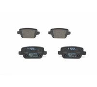 Bosch BP1150 - Brake Pads Car Rear Axle - Bosch Quality - Reduced Noise and Dust - ECE-R90 Certified - Copper-Free - 1 Set of 4 Pads - With Accessories