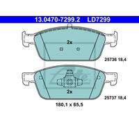 BRAKE PAD SET DISC BRAKE 13.0460-7299.2 FOR FORD TOURNEO/CONNECT/GRAND/V408 1.5L