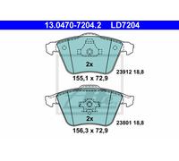 Brake pads 13.0470-7204.2 ATE for VOLVO SAAB OPEL FORD MAZDA