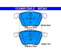 ATE 13.0460-7243.2 Brake pad set
