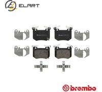 BREMBO Brake pad set P 30 124 with acoustic wear warning with anti-squeak plate with accessories, with counterweights KIA: Stinger Hatchback