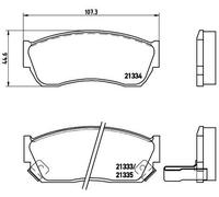 BREMBO P 79 005 Brake Pad Set, disc brake for GEO,HOLDEN,LANDWIND (JMC),SUBARU,S
