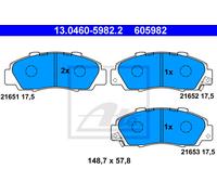 FRONT BRAKE PAD SET DISC BRAKE FITS: HONDA LEGEND II SEDAN 3.2 I 24V .HONDA L