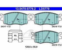 Brake Pad Set, disc brake for HYUNDAI KIA:i20 I,RIO II,PRIDE II,ACCENT IV