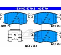 Brake Pad Set, disc brake for HYUNDAI KIA:i20 I,RIO II,PRIDE II,ACCENT IV