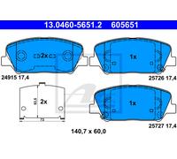 Brake pads 13.0460-5651.2 ATE for HYUNDAI KIA