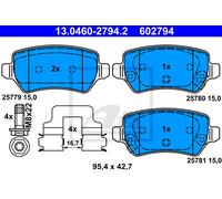 Fits ATE 13.0460-2794.2 Brake Pad Set, disc brake UK Stock