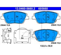 ATE 13.0460-5660.2 Brake pad set