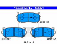 Brake Pad Set, disc brake for KIA:SPECTRA Saloon,SEPHIA Saloon,MENTOR Saloon,