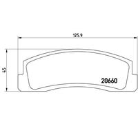 Brake Pad Set, disc brake for LADA:NADESCHDA,NIVA Closed Off-Road Vehicle