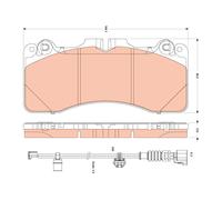 TRW GDB3506 Brake pad set