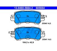 Brake pads 13.0460-5664.2 ATE for MAZDA CX-5 CX-3