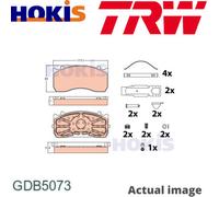 TRW Brake pad set not prepared for wear indicator GDB5073 Brake pads,Brake pad set, disc brake MERCEDES-BENZ,MAN,ACCELO,ACTROS MP2 / MP3