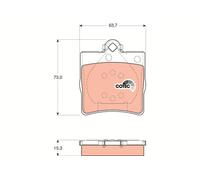TRW GDB1335 Brake pad set