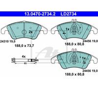 Brake pads 13.0470-2734.2 ATE for MERCEDES-BENZ CLS SLK C-CLASS E-CLASS SLC