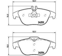 BREMBO P 50 068X Brake pad set