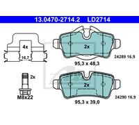 ATE 13047027142 Ceramic Disc Brake Pad Set
