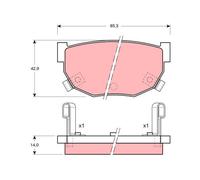 Brake Pad Set, disc brake for NISSAN:FAIRLADY Z,DATZUN Z,SILVIA,200 SX,300ZX,