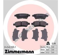 ZIMMERMANN 24240.165.1 Brake pad set