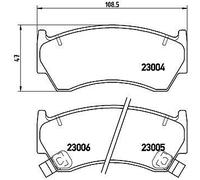 Brake Pad Set, disc brake for NISSAN:PRESEA,SABRE I,ALMERA I,PULSAR I,SENTRA I