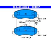 ATE 13.0460-4857.2 Brake pad set
