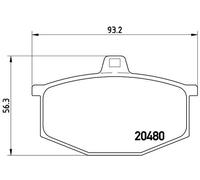 BREMBO P 68 005 Brake pad set