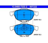 ATE 13.0460-7222.2 Brake pad set