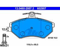 Brake Pad Set, disc brake for SEAT VW:CORRADO,GOLF II,IBIZA II,CARAT B2