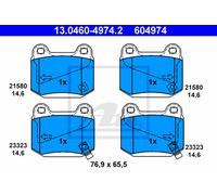 Brake Pad Set, disc brake for SUBARU NISSAN MITSUBISHI:FAIRLADY Z Coupe,