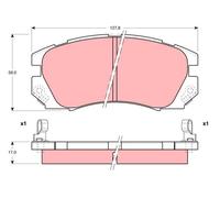 TRW GDB1179 Brake pad set