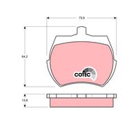 TRW GDB332 Brake pad set