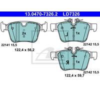 Brake pads 13.0470-7326.2 ATE for LAND ROVER VOLVO JAGUAR