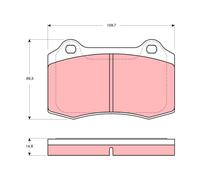 Brake Pad Set, disc brake for VOLVO SEAT PEUGEOT JAGUAR DS CITROËN:IBIZA Mk II,