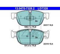 ATE 13.0470-7328.2 Brake pad set