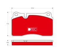 TRW Brake Pad Set GDB1670DTE for VW Touareg (7P5) 3.0L - Fits 7L6698151E/G/J (2011-2014)
