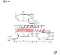 BRAKE PAD SET DISC BRAKE FT29523 FOR FORD TRANSIT/Van/Platform/Chassis/Bus 2.4L