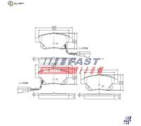 BRAKE PAD SET DISC BRAKE FT29523 FOR FORD TRANSIT/Van/Platform/Chassis/Bus 2.4L