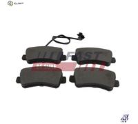 Brake pads Rear Axle FT29538HD FAST for OPEL RENAULT NISSAN