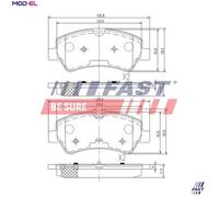 BRAKE PAD SET DISC BRAKE FT29545 FOR FORD TRANSIT/CUSTOM/V362/Bus/Van/V363 2.2L