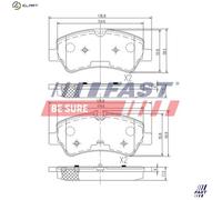 BRAKE PAD SET DISC BRAKE FT29545 FOR FORD TRANSIT/CUSTOM/V362/Bus/Van/V363 2.2L